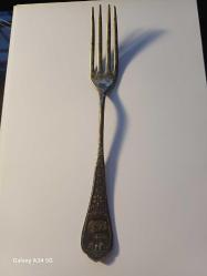 GÜMÜŞ 800 AYAR BEATRİCE MARKA ANTİKA ÇATAL