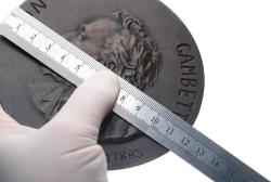 Fransa 1883 Yılı Leon Gambetta Büyük Boy Bronz Madalyon MVM2073