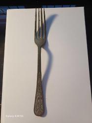 GÜMÜŞ 800 AYAR LMB MARKA ANTİKA ÇATAL