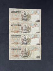 4 Adet A Seri 50 Lira