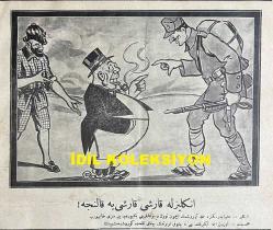 Osmanlıca Karagöz Mizah Dergisi-Gazetesi, Orijinal Dönem Basım, (Ottoman Magazine-Newspaper-Journal Illustré Cara-Gueuz) - 23 Aralık (Kanun-i Evvel) 1925 - Sayı: 1854 - Karikatür: Dünyanın Esir Milletleri! 