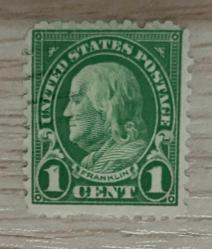 LOT.16 » ABD 1917 Franklin 1 c. Damgalı