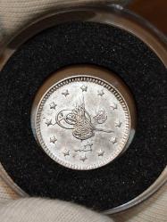 Sultan Abdülhamit 1292/32 Gümüş 1 Kuruş Çil