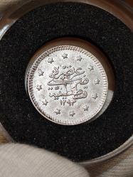 Sultan Abdülhamit 1292/32 Gümüş 1 Kuruş Çil