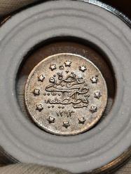 Sultan Abdülhamit 1293/27 Gümüş 1 Kuruş Çil