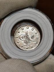 Sultan Abdülhamit 1293/27 Gümüş 1 Kuruş Çil