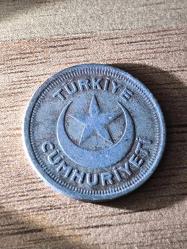 1937 1  Kuruş Madeni Para