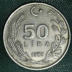 TÜRKİYE    1987    50   LİRA