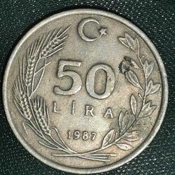 TÜRKİYE    1987    50   LİRA