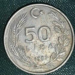 TÜRKİYE    1987    50   LİRA