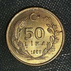 TÜRKİYE    1989   50  LİRA
