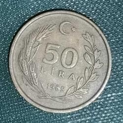 TÜRKİYE    1989   50  LİRA