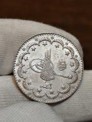 Sultan Abdülhamit 1293/32 Gümüş 5 Kuruş Çil