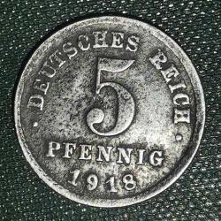 ALMANYA  1918   5  PFENNIG