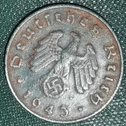 NAZİ ALMANYASI  1943 A    10  PFENNIG