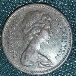 İNGİLTERE  1973   1/2  PENNY  YARIM PENNY