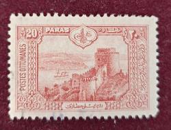 LOT.4 » 1914 Londra Serisinden Rumeli Hisarı görselli 20 p. Damgalı