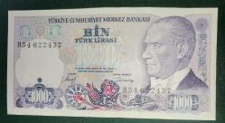 TÜRKİYE    1.000   LİRA   KAĞIT PARA