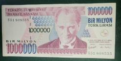 TÜRKİYE    1.000.000   LİRA   KAĞIT PARA