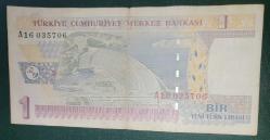 TÜRKİYE    1  YENİ TÜRK LİRASI   KAĞIT PARA