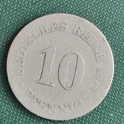 ALMANYA  1874 G   10  PFENNIG