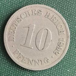 ALMANYA  1892 A   10  PFENNIG