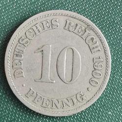 ALMANYA  1900  A     10  PFENNIG