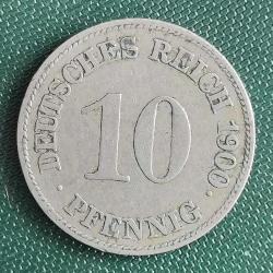 ALMANYA  1900 E     10  PFENNIG