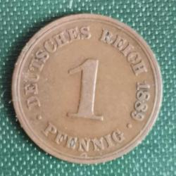 ALMANYA  1898 A     1  PFENNIG