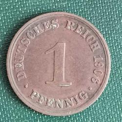 ALMANYA  1906 A    1   PFENNIG