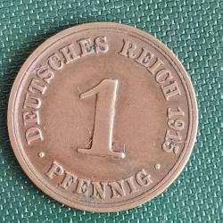 ALMANYA  1915 A     1   PFENNIG