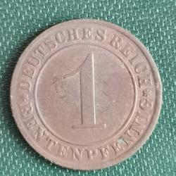 ALMANYA  1924 A    1   PFENNIG