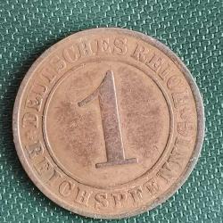 ALMANYA  1925 A    1   PFENNIG