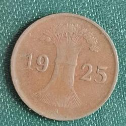 ALMANYA  1925 A    1   PFENNIG