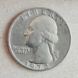 AMERİKA  1972   25 CENT  ÇEYREK DOLAR