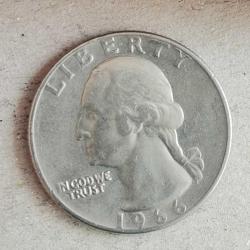 AMERİKA  1966      25 CENT  ÇEYREK DOLAR