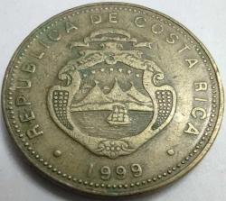 KOSTA RİKA 1999 50 Colon Devlet Arması Temalı