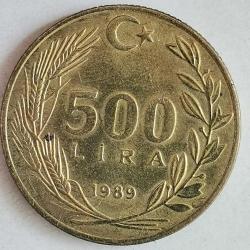 TÜRKİYE  1989   500 LİRA
