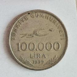 TÜRKİYE  1999   100.000  LİRA