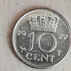 HOLLANDA  1977   10  CENT