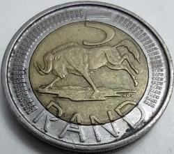 LOT.13 » GÜNEY AFRİKA 2011 5 Rand Bimetal Akbaş Antilobu