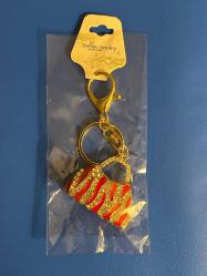 TAŞLI&KIRMIZI ÇANTA SÜSLÜ ANAHTARLIK