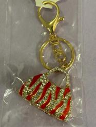 TAŞLI&KIRMIZI ÇANTA SÜSLÜ ANAHTARLIK