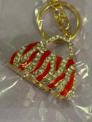 TAŞLI&KIRMIZI ÇANTA SÜSLÜ ANAHTARLIK