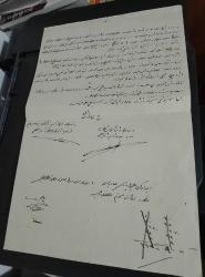 1341 YILI OSMANLICA BELGE DÖKÜMAN TRABZONLU HATİPZADE MUSTAFA EFENDİ İLE ESİRZADE AHMET EFENDİ ARASINDA FESİHNAME