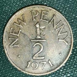 GUERNSEY  1971  1/2  PENNY