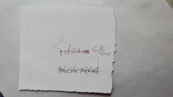 TİYATRO ve SİNEMA OYUNCUSU YALÇIN MENTEŞ'İN ORİJİNAL AJANS-BASIN FOTOĞRAFI - 10 x 9 cm EBADINDA - YALÇIN MENTEŞ KONUŞMA YAPARKEN, 1990