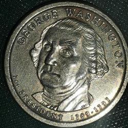 AMERİKA  2007  P   1  DOLAR   HATIRA  Başkanlık 1 $ Bozuk Para - George Washington (1789-1797)