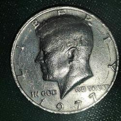 AMERİKA  1977   HALF  DOLAR  -  50 CENT  -  YARIM DOLAR