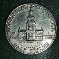 AMERİKA   1976     HALF  DOLAR  -  50 CENT  -  YARIM DOLAR   HATIRA   ABD'nin Bağımsızlığının 200. Yıldönümü
